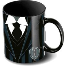 Taza de cerámica Miércoles Uniforme - Negro - Talla Única – Regalo