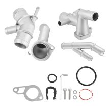EOSNOW Kühlschlauchflansch für MK4 1.8T – CNC-Aluminium – Hochfestigkeit – Einfache Installation – Kühlmittel-T-Anschluss – Thermostatgehäuse