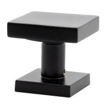 Jandel - Pomo Latón Modelo Nano 209 62x62 Disponible En Cromo, Negro Mate, Níquel Mate Y Cuero Inglés. Acabado Negro
