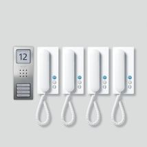 Siedle Set Ca 812-4 E/w Citofono In Acciaio Inox