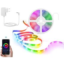 5 Meter Smart Wi-fi Rgb + Warm White Led Strip Kit - Homcloud