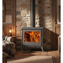 Juan Panadero – Poêle À Bois Veneto 8 Kw – Rendement 82 % – Triple Combustion – Volume De Chauffage 290 M3 – Sortie De Fumée 150 Mm