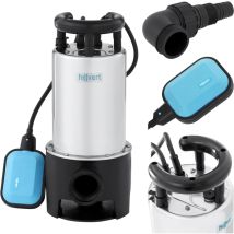 Hillvert - Pompa Sommergibile Acciaio Inox Pompa Sommersa 1100 W 16000 L Acqua/ora 7 Metri