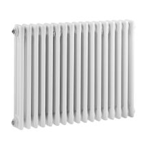 Bayswater - Nelson 3-column Horizontal Radiator 600mm High X 786mm Wide White