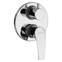 Verchromter Lucente Einbau-Brausemischer – Kartusche DM 35, Ø 137 mm