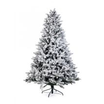 Árbol Frejus Nevado H210 – 2229 ramas – Metal – PE y PVC – Decoración navideña