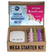 Febreze 3volution Duftstecker Starterkit + 4er Nachfüller Lilienbrise Ecom