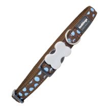Collare Per Cani Red Dingo Style Azzurro Pois (2 X 31-47 Cm)