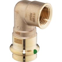 Viega Profipress Sanpress Codo De Transición 90 Grados, D 18mm, Rp 1/2 Bronce Rojo O Bronce De Silicio Modelo 2214.2, 281236