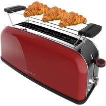Tostador Vertical Toastin' Time 850 Red Long - Cecotec