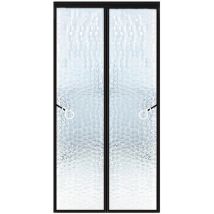 Moustiquaire De Porte Isolante Pour Climatisation 95x220cm–eva Translucide Imperméable, Fermeture Magnétique Automatique, Version À Crochets