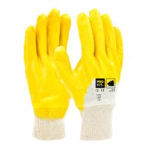 Pro Fit Nitril-arbeitshandschuh Mega Lite, Größe 11 - 12 Paar, Gartenhandschuh 3/4 Gelb Getaucht