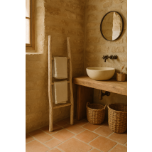 Handtuchhalter Aus Holz Für Moderne Badezimmer, Bodenstehend, Dekorativer Handtuchhalter Für Die Gesamte Wand, Leiter