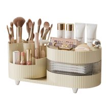 Make Up Kosmetik Organizer,360° Drehbarer Make Up Pinsel Organizer,großer Kapazität Kosmetik Aufbewahrung Mit Schubladen,schmink Organizer Für 