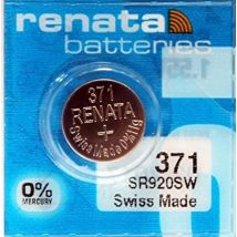 Renata 371 Knopfzelle Silber 1,55 V 40 Mah