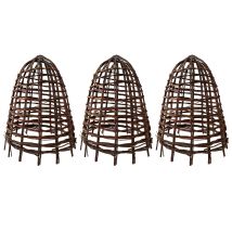 Selections - Willow Herbaceous Plant Protection Cloches (set Of 3)