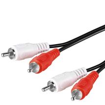 Cavo Di Collegamento Stereo 2x Rca, 2 Spina Rca (audio Sinistro/destro) 2 Spina Rca (audio Sinistro/destro). Lunghezza Del Cavo 15 M