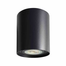 Foco Bima redondo negro 1xGU10 – Luminaria de superficie moderna – Aluminio de alta calidad – IP20