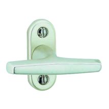 Fenstergriff Aluminium – für Dreh- und Kippfenster – eloxiert – 8,5 cm – silber