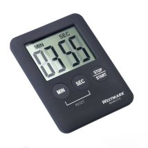 Kurzzeitmesser digital mit Magnet – 6 x 7 x 1 cm – ABS-Kunststoff – Schwarz