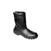 Stivali di saldatura S3 HI EN ISO 20349 - Nero - 41 - Pelle di manzo resistente al fuoco - Tappo in acciaio