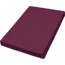 Vario Jersey-spannbetttuch Bordeaux, 100 X 200 Cm Spannbettlaken
