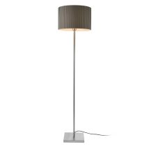 Lux.pro Lampadaire Lampe À Pied Cadre En Métal Abat-jour En Tissu 1 X E27 Gris 151 Cm