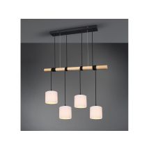 Trio Lighting - Reality Leuchten Pendelleuchte Odin 4 X E27, Schwarz, Weiß Pendelleuchte