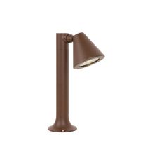 Qazqa - Modern Outdoor Bollard Rust Brown 30 Cm Ip44 Adjustable - Ciara