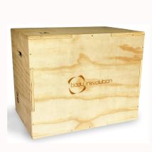 Body Revolution – 3-in-1 Plyo Box – Heavy-Duty Plywood – Adjustable Height 50cm, 60cm, 75cm – Anti-Slip Surface – Rounded Corners