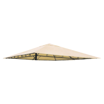 Telo Top Copertura Di Ricambio Per Gazebo Rodi 3x3 Mt Ecru' In Poliestere Impermeabile Con Airvent