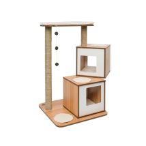 Griffoir et grattoir pour chat – VESPER V-DOUBLE – Longueur : 65 cm – 103,5 cm