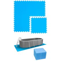 Eyepower - 8,4 M² Stuoia Di Sottofondo Per Piscina - 36 Tappetini In Eva 50x50 Per Esterni