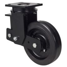 Ruedas Alex - Rueda Giratora Placa 10hlsb150-hgb Suspension Hierro-goma Negra Natural Bolas