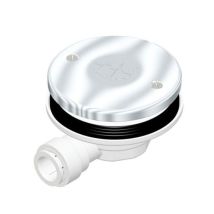 Self Confort – AKW PW50 50mm Pumped Waste – 80mm Diameter – Chrome Finish – ABS Plastic – 0.118 Kg