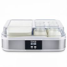 Yogurtiera ELY120 – 12 vasetti in vetro da 150ml – Programmabile fino a 15 ore – Facile da usare e lavabili in lavastoviglie