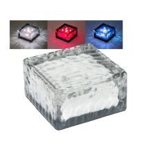 Set Di Illuminazione Esterna Lampade Way Ip44 3 Cubetti Di Ghiaccio Luci Solari Vetro Led Illumina