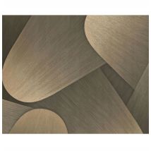 Carta Da Parati Vinilica Su Tessuto Non Tessuto, Motivi Geometrici, Marrone, 10 M