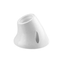 Zócalo Curvo E27 – Termoplástico Blanco – Diseño Elegante – Ideal para Iluminación Moderna