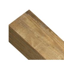 Cannock Gates - Square Top Post - Pressure Treated Scandinavian Redwood - L100 X W100 X H2400 Mm