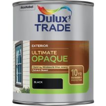Dulux – Trade Ultimate Opaque Exterior Wood Paint – Black – 1L – Matt Finish