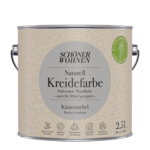 Schoner Wohnen - Schöner Wohnen Naturell Kreidefarbe 2,5 Ltr. Küstennebel Weiches Graubeige