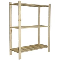 Centrale Brico - Mensola In Pino, 3 Ripiani, L.70 X P.30 X H.90 Cm
