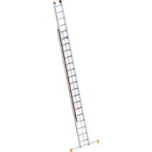 Layher Escalera Telescópica de Aluminio 36 Peldaños 10,050 mm Capacidad 150 kg