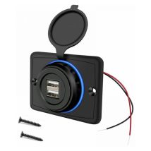 Duales 12v-usb-ladegerät Mit 2 Anschlüssen – 3,1a – Intelligenter Schutz – Wasserdicht Und Langlebig – Für 12-24v-fahrzeuge