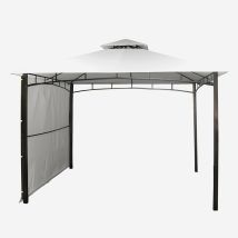 Gazebo 3,3x3,3 Metri Giardino Bar Veranda Mercato Pagoda Antigua Uv - Antracite