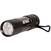 Kompakte Alu Taschenlampe mit 9 LEDs – 65 g – Ideal für Auto und Handtasche – Batteriebetrieben