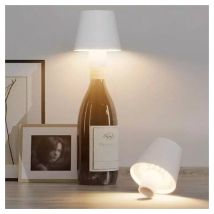 Trade Shop - Lampada Led Para Tavolo Tavolo Touch Dimmerabile 3 Tonality Recaricabile - Blanco