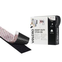 Velcro - Brand Heavy-duty Stick On Tape 50mm X 5m Black Vel60243