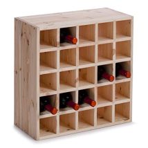 Zeller 13172 Portabottiglie Di Vino, Legno, Beige, 52x25x52 Cm